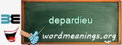 WordMeaning blackboard for depardieu